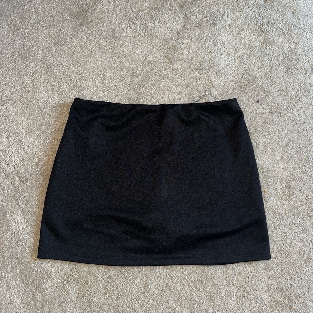 Women's Black Micro Mini Skort